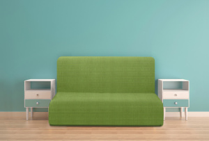 Ибица Верде. Европейский чехол на 3-ёх местный диван без подлокотников Универсальный