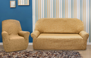 Бостон Беж комплект чехлов (на диван и 2 кресла)