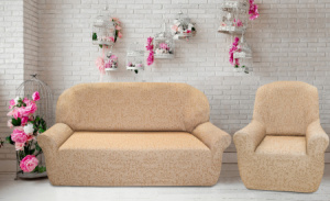 Богемия Беж комплект чехлов (на диван и 2 кресла)
